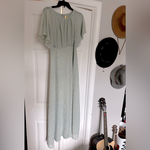 H&M Sage and Gold Design Maxi Dress - Picture 2 of 4